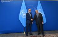  Djeyhoun Baïramov s'entretient avec le Secrétaire général de l'ONU 