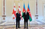   Entretien du président azerbaïdjanais avec le Premier ministre géorgien  