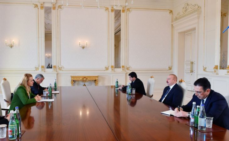  Le président Ilham Aliyev reçoit la Secrétaire exécutive de la Commission économique des Nations Unies pour l’Europe