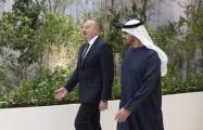  Le président Ilham Aliyev est en visite aux Émirats arabes unis 