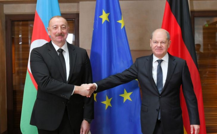  Le président Ilham Aliyev rencontre le chancelier allemand Olaf Scholz à Munich - <span style="color: #ff0000;">PHOTOS</span>