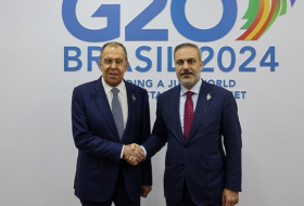 Le ministre turc des Affaires étrangères s'entretient avec son homologue russe au Brésil