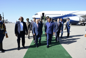   Le président congolais est arrivé en Azerbaïdjan pour une visite officielle  
