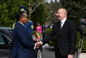  Cérémonie d’accueil officiel du président du Congo à Bakou - PHOTOS