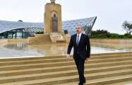   Le président et la première dame rendent hommage aux Azerbaïdjanais morts pour la Victoire sur le fascisme  