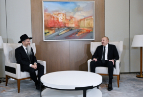   Entretien du président azerbaïdjanais avec le grand rabbin de Russie  
