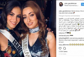 Miss Irak et Miss Israël font un selfie pour célébrer la paix