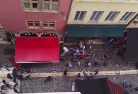 Bagarre à Lyon entre des Anglais et des hooligans non-identifiés - VIDEO