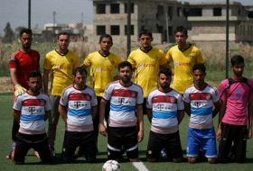 A Mossoul, l'EI parti, les footballeurs s'en donnent à coeur joie