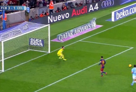 Le penalty-passe décisive de Messi pour Suarez VIDÉO