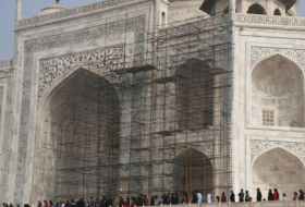En Inde, la lente et pénible rénovation du Taj Mahal