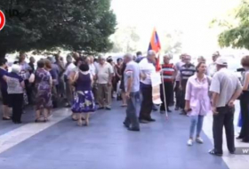 Une action de la protestation à Erevan: 