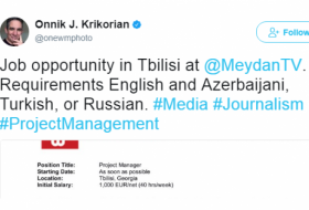 Un journaliste arménien cherche un employé pour «Meydan TV» - FAIT