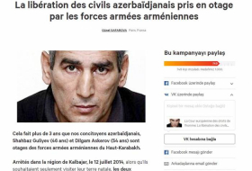 Paris: Une pétition lancée pour la libération des Azerbaïdjanais pris en otage par l'Arménie