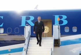 Le président Ilham Aliyev entame une visite de travail en Fédération de Russie