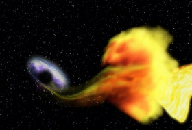 Comment une étoile se fait déchiqueter par un trou noir?